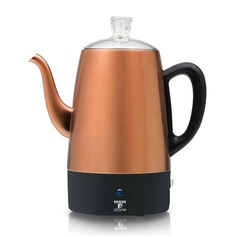 Percolator Coffee Pot Electric 10 Cup, Stainless Steel Coffee Maker