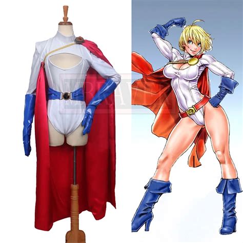 Power Girl Costume female spandex PowerGirl cosplay party Costumes ...