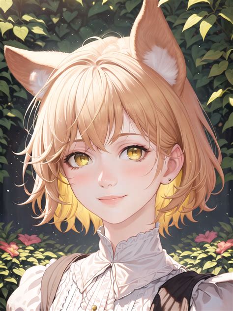 Summer Catgirl Portrait II by Pawspite on DeviantArt
