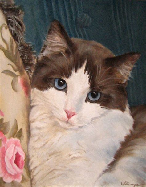 Cat Oil Painting at PaintingValley.com | Explore collection of Cat Oil ...