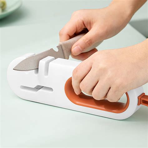 knife scissors sharpener manual handheld kitchen sharpening