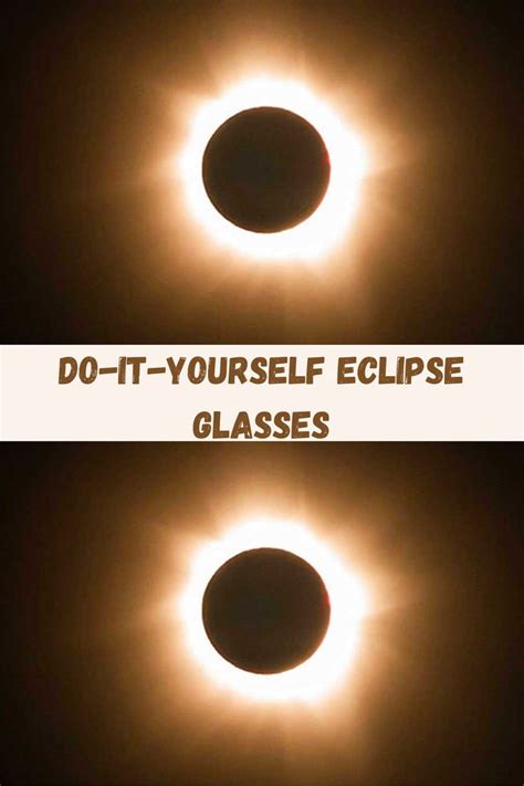 two eclipses with the words do - it - yourself eclipse glasses in front ...