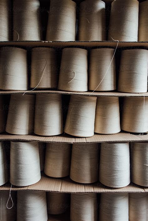 thread rolls ready  shipping  stocksy contributor boris