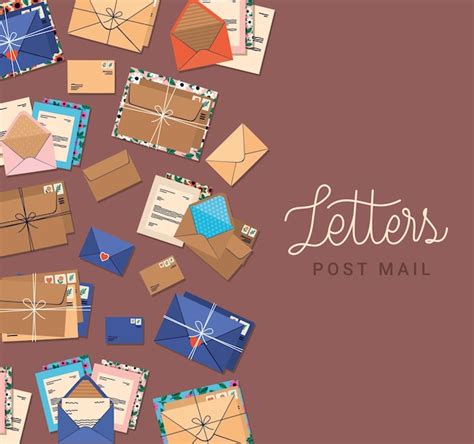 premium vector post mail poster