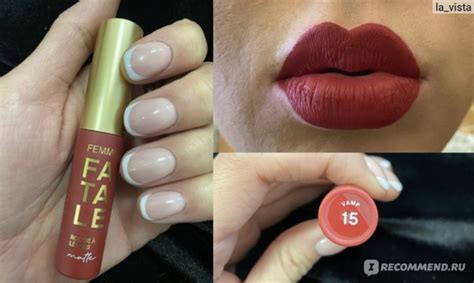 Жидкая матовая помада Vivienne Sabo Femme Fatale Rouge a Levres Matte ...