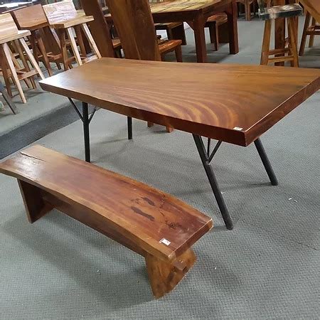 teak slab dining table bali bazaar