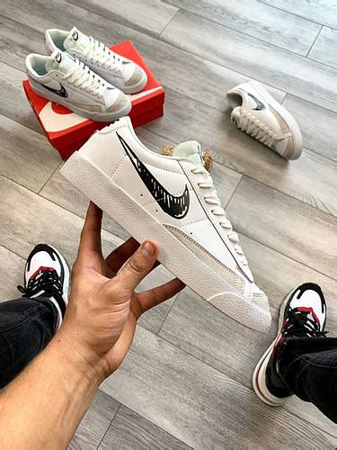 Купить Мужские кроссовки Nike Blazer low кожаные, осенние кроссовки ...
