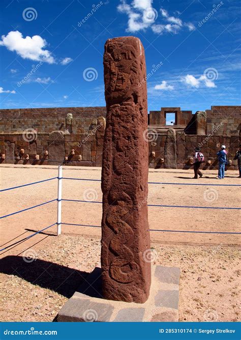 Tiwanaku Ruins in Bolivia, South America Editorial Stock Image - Image