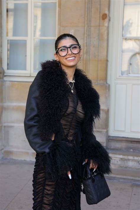 MIA KHALIFA at Ludovic De Saint Sernin Menswear Spring/summer 2024 Show