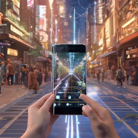 premium photo augmented reality overlaying digital information