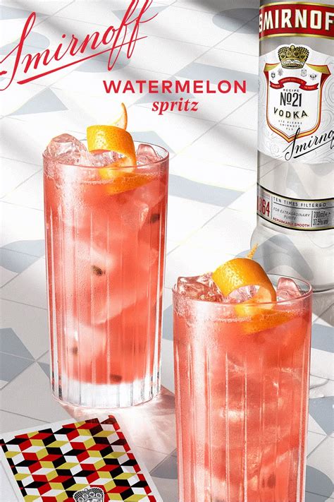 smirnoff watermelon spritz alcohol drink recipes boozy drinks