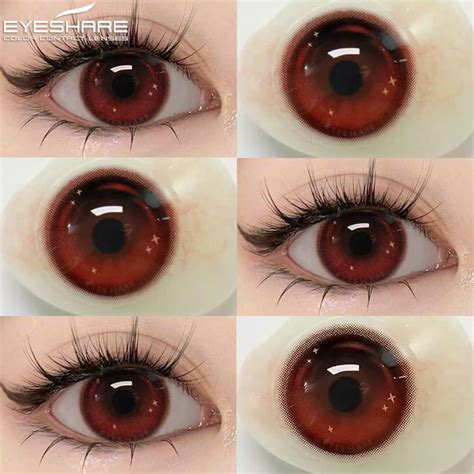 1 пара, цветные контактные линзы для глаз | AliExpress | Red contacts ...