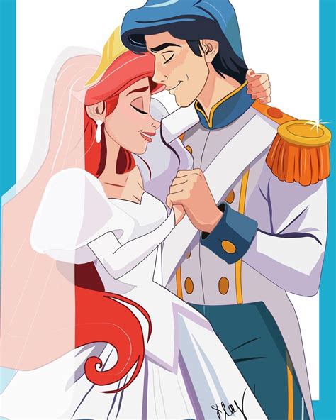 ArtStation - Princess Ariel and Prince Eric From The Little Mermaid