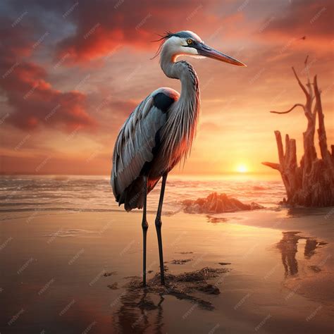 premium photo bango bird   beach