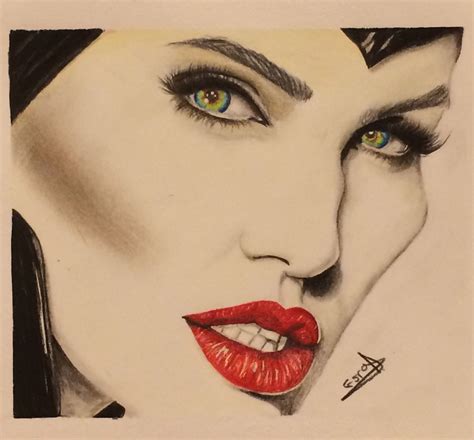 Maleficent Eyes Drawing