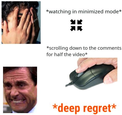 The "watching a video you know is too disturbing for you but you're ...