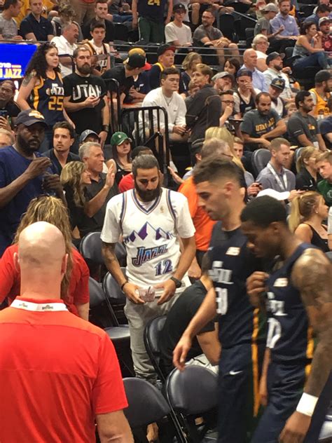 Ricky repping a Stockton jersey tonight : r/UtahJazz