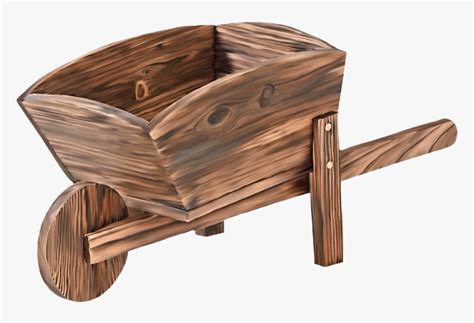transparent wheelbarrow clipart wooden wheelbarrow png png