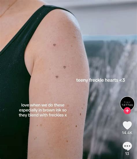 freckle heart tattoo 7