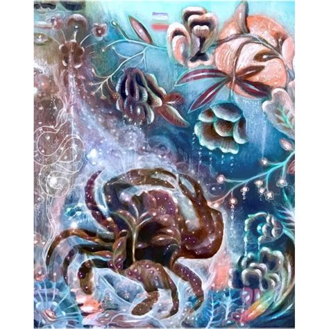 Cancer Giclee Art Print Zodiac Art Cancer Art Astrology | Etsy