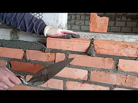 Правильная кладка кирпича для начинающих. - YouTube