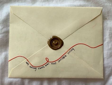 diy envelope  wax stamp love letters aesthetic envelope vintage