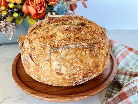 Thanksgiving Herb Sourdough Bread - Mama Sug's Kitchen