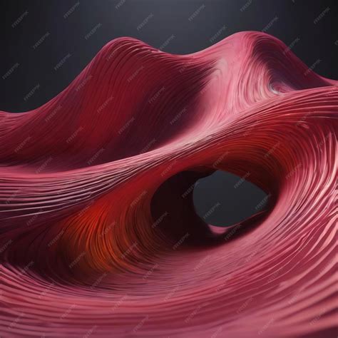 Premium Photo | Irregular curve shape structure 3d rendering