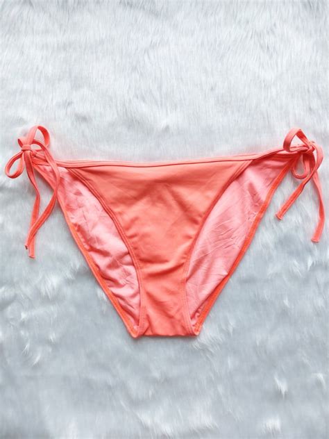 neon orange swimsuit bottom womens fashion swimwear bikinis