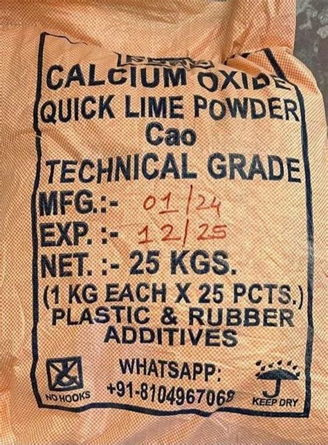 calcium oxide industrial grade   kg  mumbai id