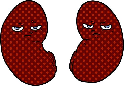 cartoon irritated kidneys 12402422 Vector Art at Vecteezy
