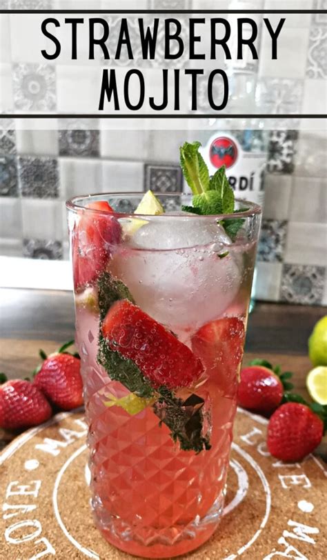 Strawberry Mojito Cocktail Recipe - Foodiosity