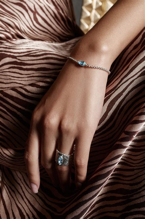 Браслет с топазом маркиз серебро 925 — купить в магазине BOHOANN 💍 ...