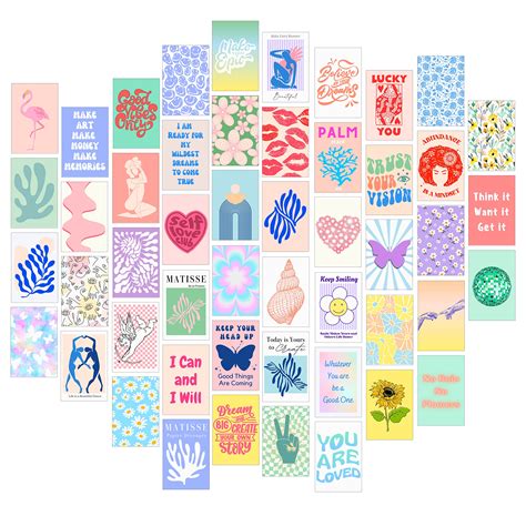 Jujus Vibes 50pcs Coconut Girl Room Decor Aesthetic Collage Posters