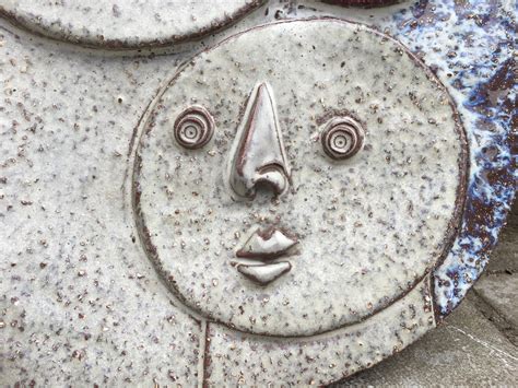 Claire Lambert '1936' Large Ceramic Plate, Atelier Dour, circa 1960