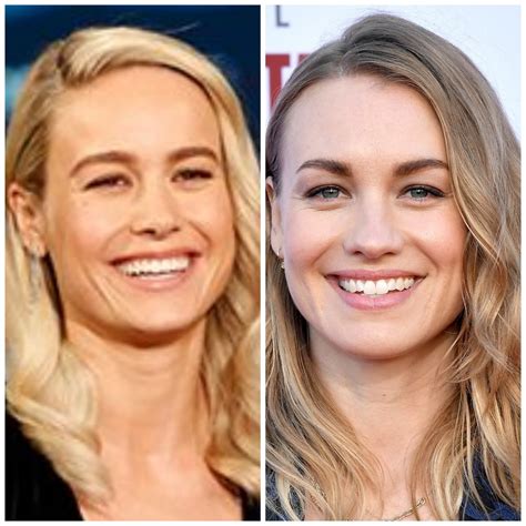 Brie Larson (Captain Marvel) totally looks like Yvonne Strahovsky (The
