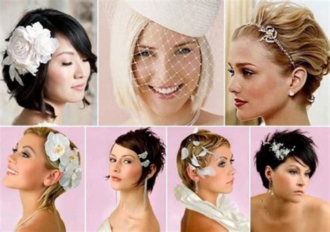 Свадебные прически на короткие волосы, Dreambride.com