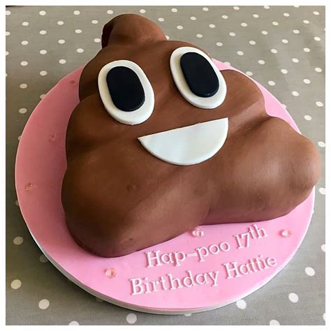 Poo emoji cake. | Kuchen, Kuchendeko, Backen