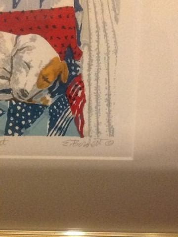 ed bordett  rest signed limited edition art  dog americana