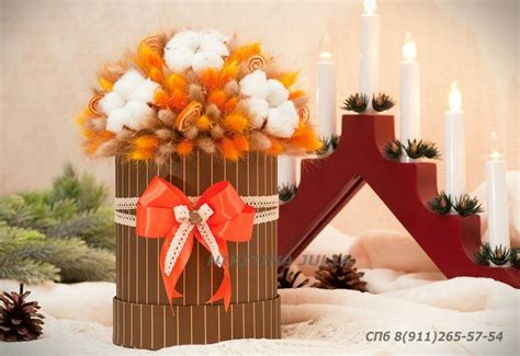 Букет из сухоцветов для стола