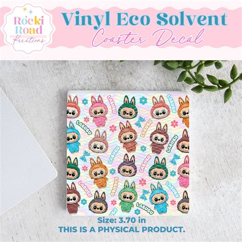 0073 - Labubu Three | Coaster Decal | Rocki Road Kreations, LLC.