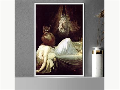 The Nightmare the Incubus by Henry Fuseli, Canvas Print Wall Art Famous