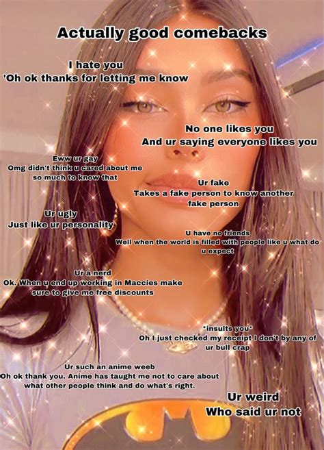 Actual good comebacks | Good comebacks, Really good comebacks, Clever ...