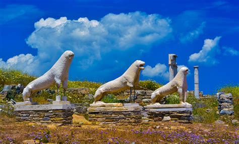 The Lions Of Delos Stock Photo - Download Image Now - iStock