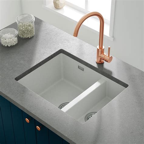 vellamo terra  bowl granite composite insetundermount kitchen sink