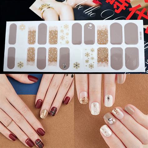 22 советы/лист Высокое качество наклейки на ногти многоцветный DIY ...