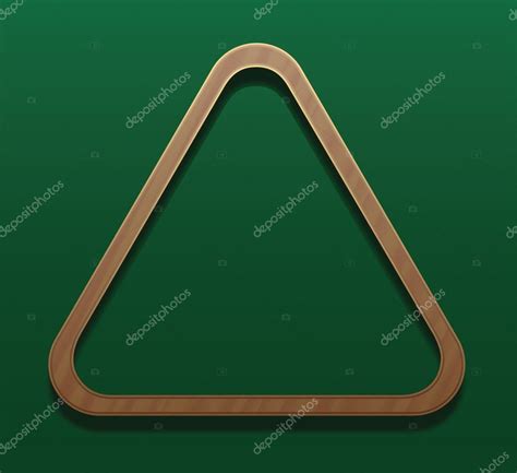 Billiard Rack Wooden Triangle Stock Vector Image by ©Furian #127707152