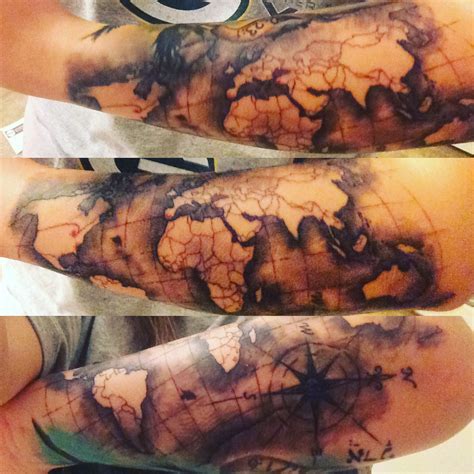 World Map Tattoo Tumblr