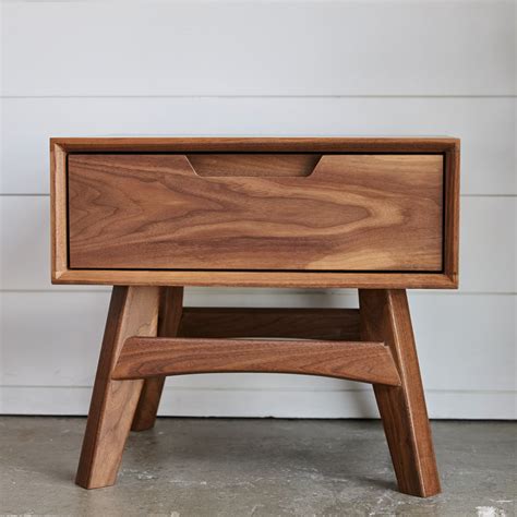 Modern Wooden Night Stand Walker Edison Furniture Company Mid Century