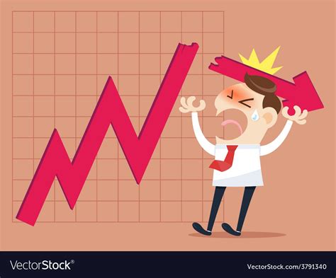 Business failure Royalty Free Vector Image - VectorStock 